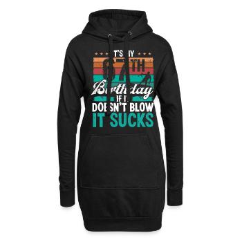 67 Year Old Kitesurfer Funny Kiteboarder Humor - Hoodie-Kleid - Schwarz - Vorne
