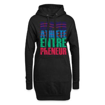 Rapper Athlete Entrepreneur 24 - Hoodie-Kleid - Schwarz - Vorne