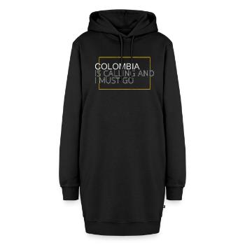 Citation Colombie - Sweat-shirt à capuche long Femme - noir - Devant