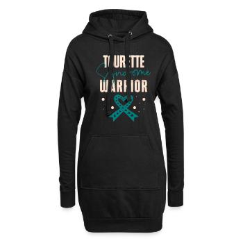 Tourette-syndrom Warrior Teal Ribbon Disability - Hoodie-Kleid - Schwarz - Vorne