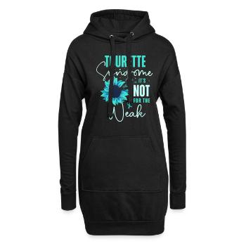 Tourette-syndrom Es Ist Nichts Für Schwache - Hoodie-Kleid - Schwarz - Vorne