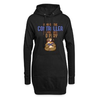 Donnez-moi la manette, le roi veut jouer 2 - Sweat-shirt à capuche long Femme - noir - Devant