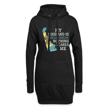Nichts macht mir Angst Delawarean Husband Delaware - Hoodie-Kleid - Schwarz - Vorne
