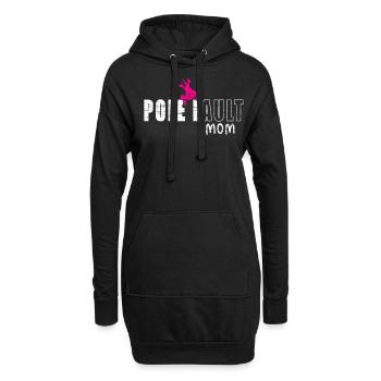 Saut à la perche Saut à la perche Saut à la perche Maman - Sweat-shirt à capuche long Femme - noir - Devant