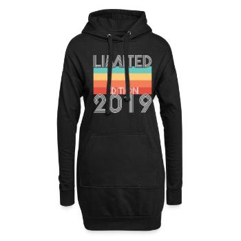 Limited Edition Retro 2019 - Hoodie-Kleid - Schwarz - Vorne