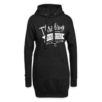 Thrifting Ist Meine Supermacht Thrifter Thrift - Hoodie-Kleid - Schwarz - Vorne