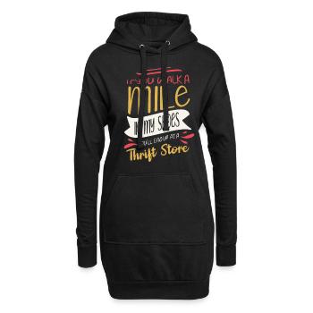 Sparsamer Liebhaber Sparsamkeitsladen-flüsterer - Hoodie-Kleid - Schwarz - Vorne