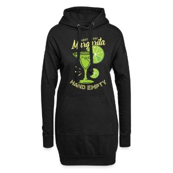 Pourquoi ma Margarita est-elle plus vide ? - Sweat-shirt à capuche long Femme - noir - Devant