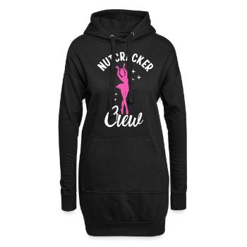Nutcracker Crew - Hoodie-Kleid - Schwarz - Vorne