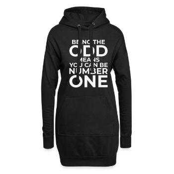 Mathematik Ungerade Zahlen Mathematik Smart - Hoodie-Kleid - Schwarz - Vorne