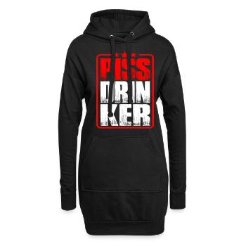 Piss Drinker 32 - Hoodie-Kleid - Schwarz - Vorne