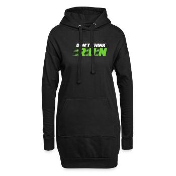 Courir - Sweat-shirt à capuche long Femme - noir - Devant