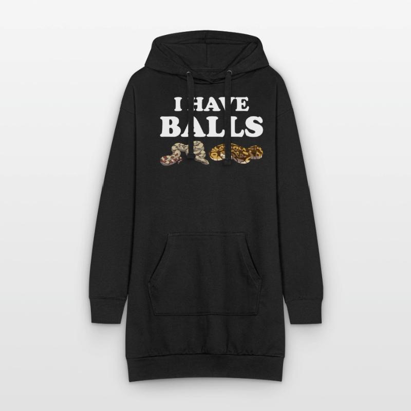 Funny Ball Python Snake Hoodie Dress