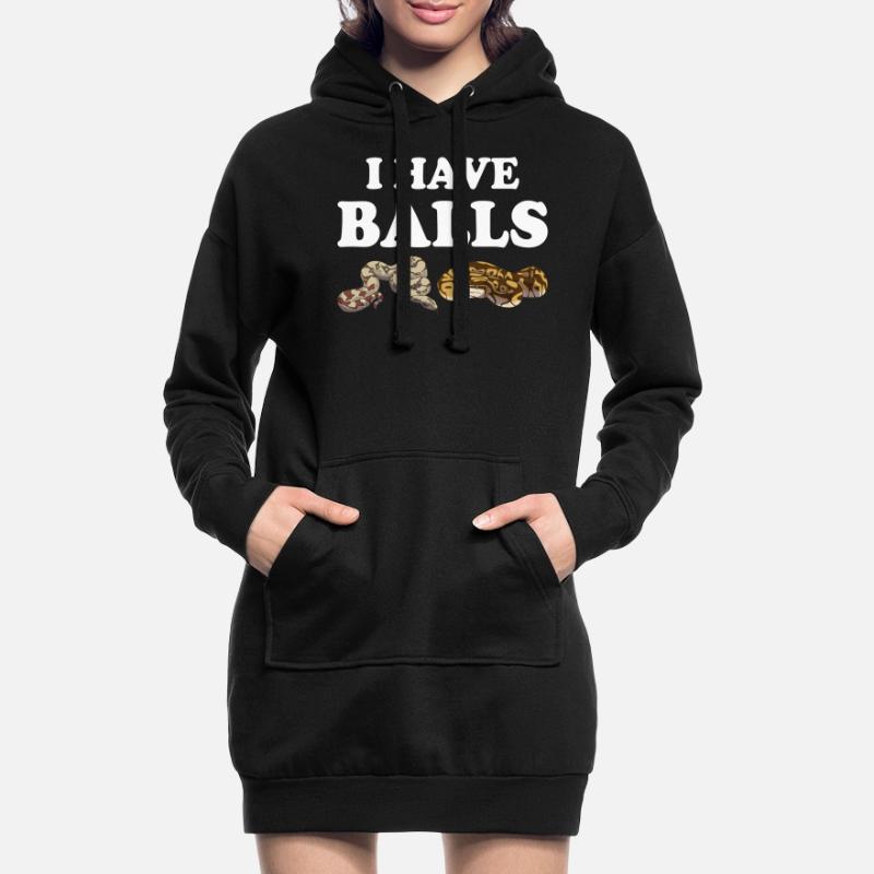 Funny Ball Python Snake Hoodie Dress