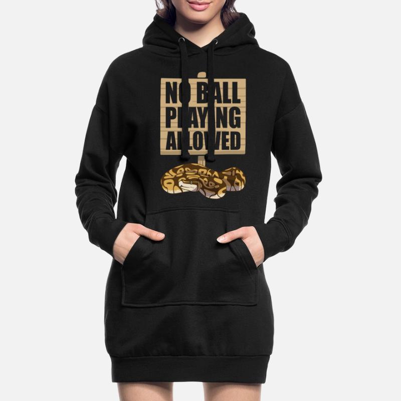 Funny Ball Python Snake Hoodie Dress