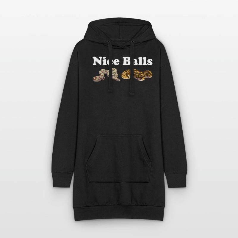 Funny Ball Python Snake Hoodie Dress