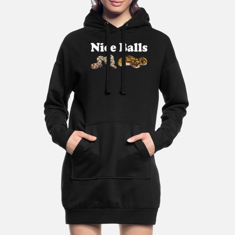 Funny Ball Python Snake Hoodie Dress