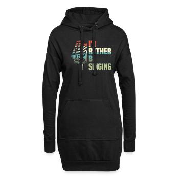 Je préférerais être coach vocal pour les chanteurs de karaoké - Sweat-shirt à capuche long Femme - noir - Devant