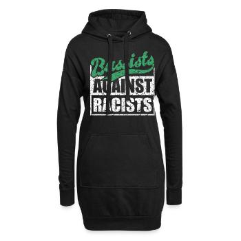 Bassistes contre racistes Bassistes contre droite - Sweat-shirt à capuche long Femme - noir - Devant