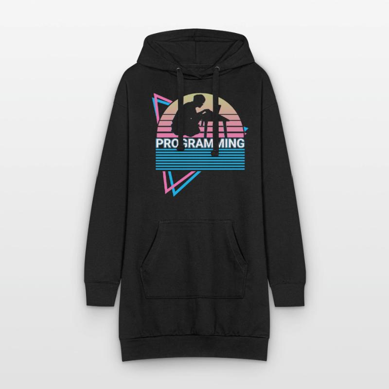 Programming Programmer Retro Hoodie Dress