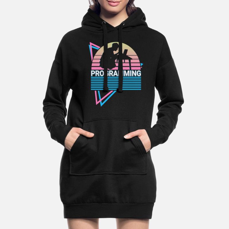Programming Programmer Retro Hoodie Dress