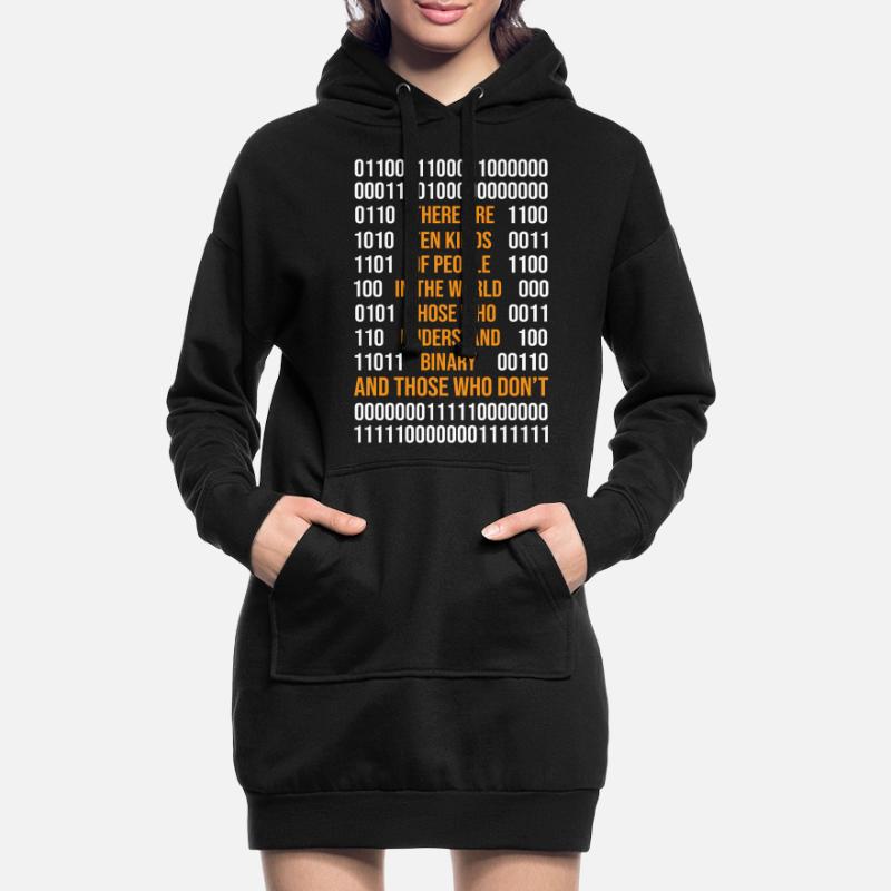 Programming Binary Code There Are 10 Kinds Of Peop Hoodie-Kleid
