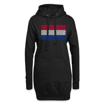 Drapeau des Pays-Bas - Sweat-shirt à capuche long Femme - noir - Devant