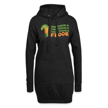 Tequila-liebhaber Mexikanischer Alkoholischer - Hoodie-Kleid - Schwarz - Vorne