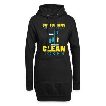 Les gardiens ne racontent que des blagues propres 2 - Sweat-shirt à capuche long Femme - noir - Devant