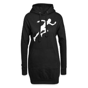 Coureur Running Running - Sweat-shirt à capuche long Femme - noir - Devant