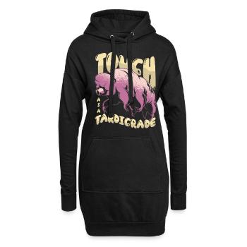 Dur comme tardigrades Amateurs de sciences - Sweat-shirt à capuche long Femme - noir - Devant
