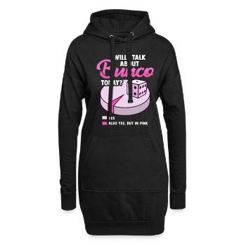 Bunco - Sweat-shirt à capuche long Femme - noir - Devant