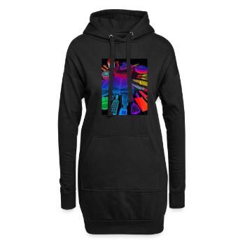 Accessoires de cuisson Tartes Blueprint Chef Pâtissier Gâteau - Sweat-shirt à capuche long Femme - noir - Devant