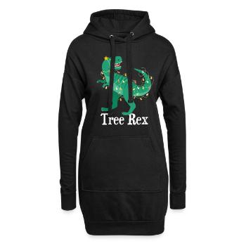 Motif de Noël amusant pour Noël - Sweat-shirt à capuche long Femme - noir - Devant