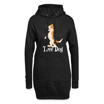 Motif de Noël amusant pour Noël - Sweat-shirt à capuche long Femme - noir - Devant