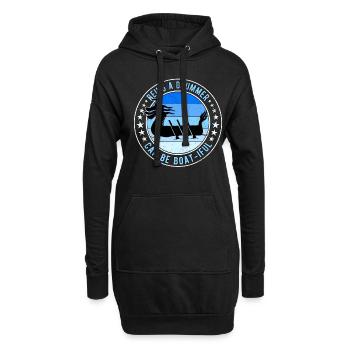 Dragon Boat Racing Boat-iful Drummer - Hoodie-Kleid - Schwarz - Vorne