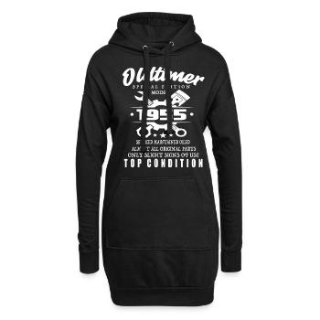 Oldtimer Special Edition Modell 1955 Geburtstag - Hoodie-Kleid - Schwarz - Vorne