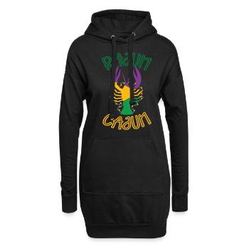 Rajun Cajun Shenanigan Carnaval des écrevisses - Sweat-shirt à capuche long Femme - noir - Devant