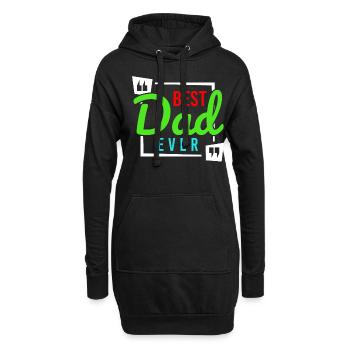 Super Dad, Daddy, bester Vater Papa Vatertag - Hoodie-Kleid - Schwarz - Vorne