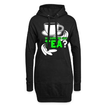 Tea Drinker Tea Cup Tea Bags Teacup - Hoodie Dress - black - Front
