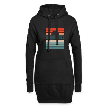 Santa Cruz - Hoodie-Kleid - Schwarz - Vorne