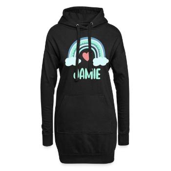 Jamie Nom Rainbow Baby - Sweat-shirt à capuche long Femme - noir - Devant
