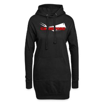 Metzger Carnivore Fleisch Grillen - Hoodie-Kleid - Schwarz - Vorne