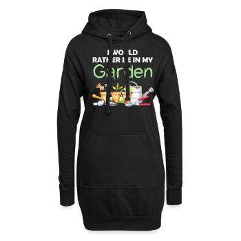Jardin drôle Dicton Hobby Gardener Idée cadeau - Sweat-shirt à capuche long Femme - noir - Devant