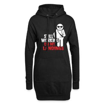 Bras fracturé Bras cassé - Sweat-shirt à capuche long Femme - noir - Devant