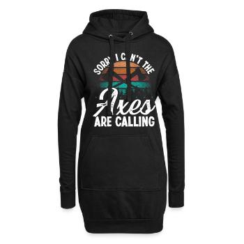 Axe Throwing Axes are calling Thrower Axe Quote - Hoodie-Kleid - Schwarz - Vorne