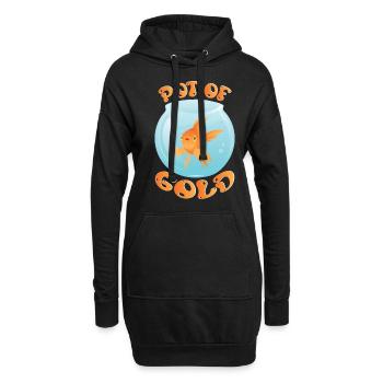 Pot Of Gold Goldfisch Fischzucht Aquarist Aquarium - Hoodie-Kleid - Schwarz - Vorne