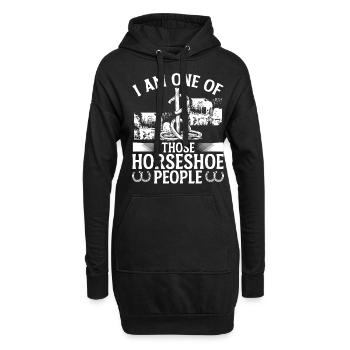 Horseshoe Pitching Game One of those people - Hoodie-Kleid - Schwarz - Vorne