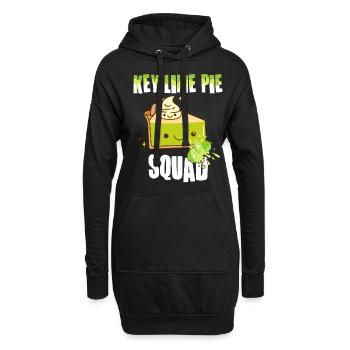 Drôle de conception de gâteau au citron - Sweat-shirt à capuche long Femme - noir - Devant