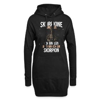 Skorpione Sind Süß Skorpion - Hoodie-Kleid - Schwarz - Vorne
